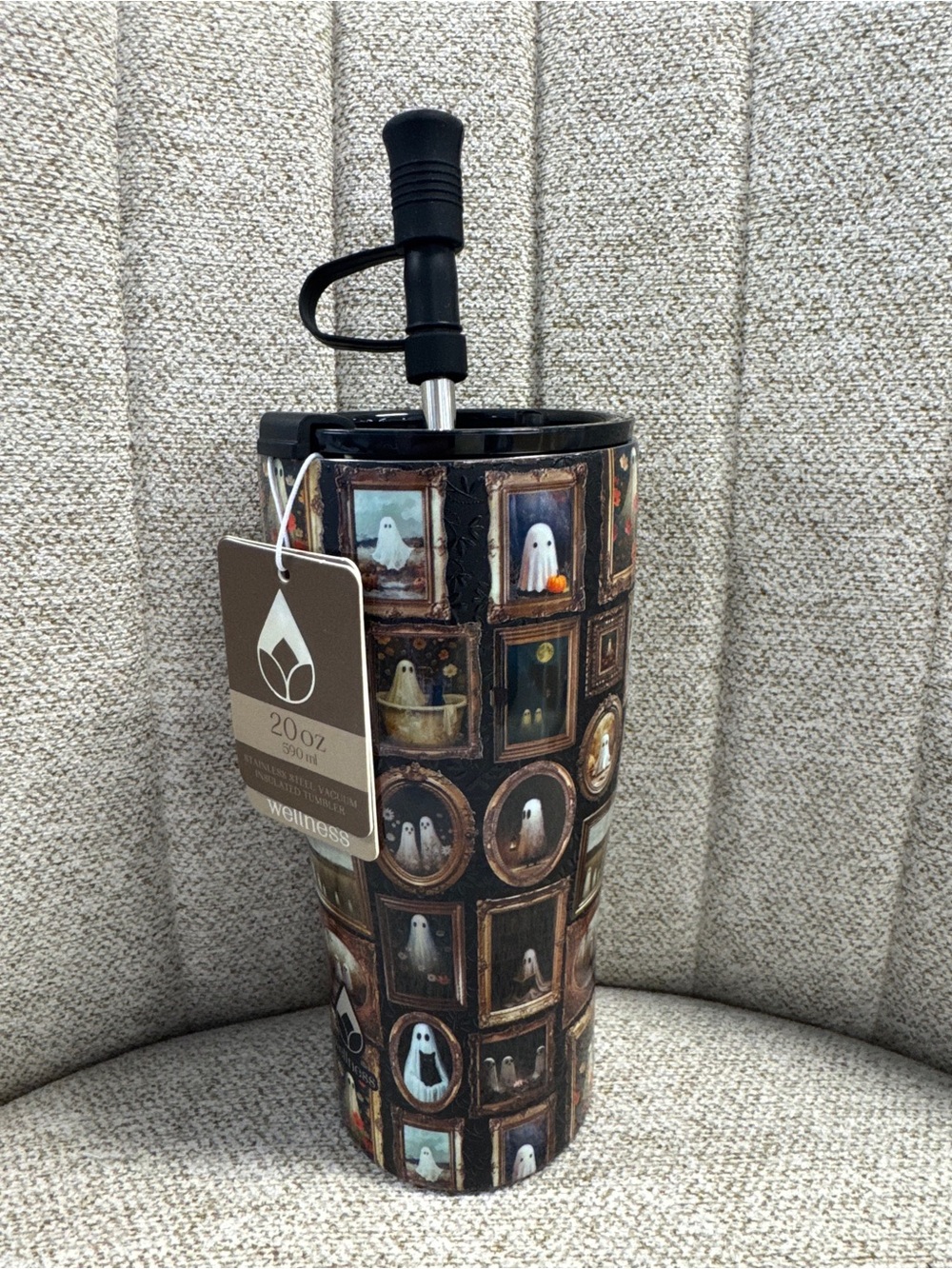 Viral HTF Halloween Ghost Art Frames Tumbler Cup